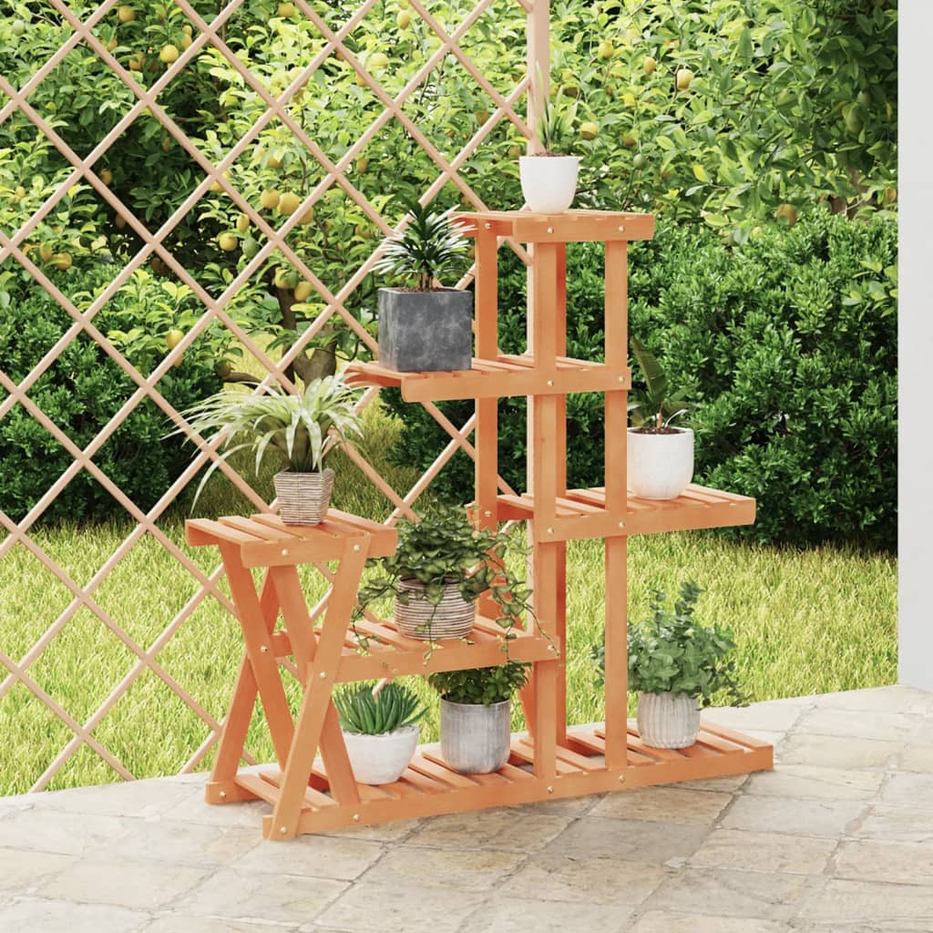 blomsterstativ 95x25x96 cm massivt fyrretræ