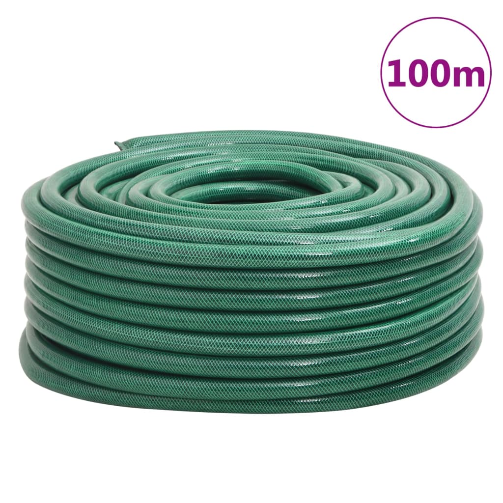 haveslange 1" 100 m PVC grøn