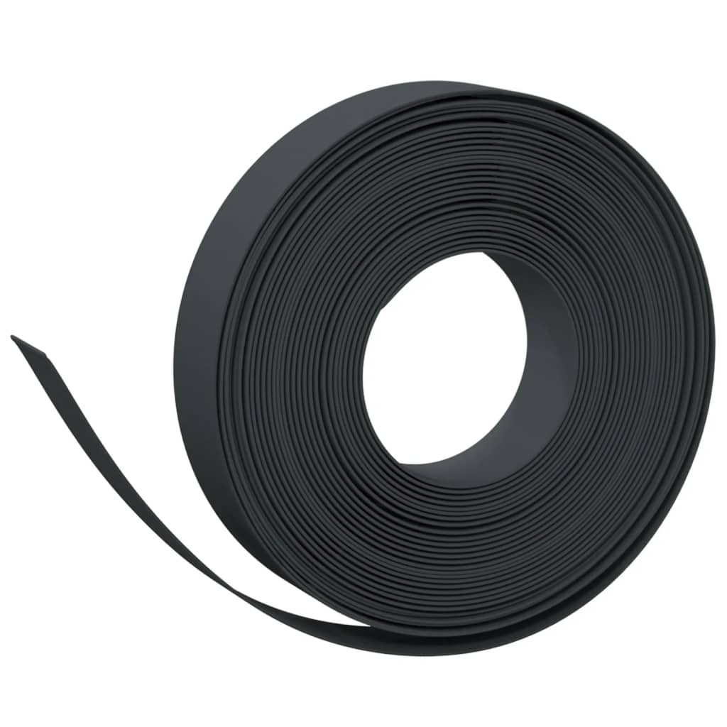 græskanter 2 stk. 10 m 10 cm polyethylen sort