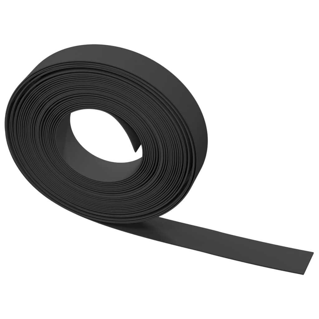 græskanter 2 stk. 10 m 10 cm polyethylen sort