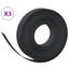 græskanter 3 stk. 10 m 10 cm polyethylen sort