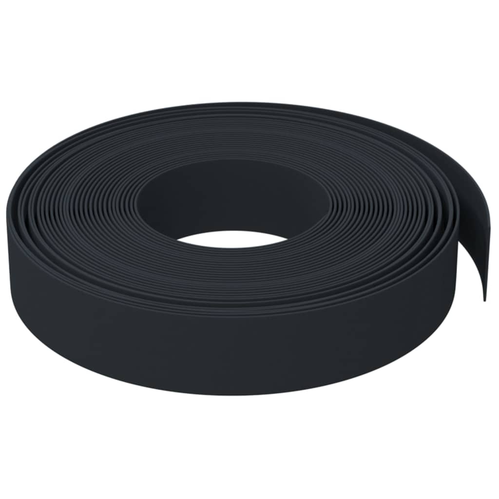 græskanter 5 stk. 10 m 10 cm polyethylen sort