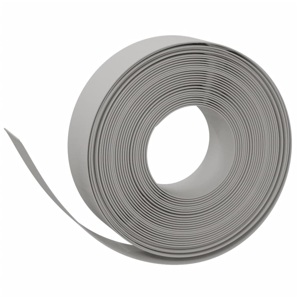 græskanter 2 stk. 10 m 15 cm polyethylen grå