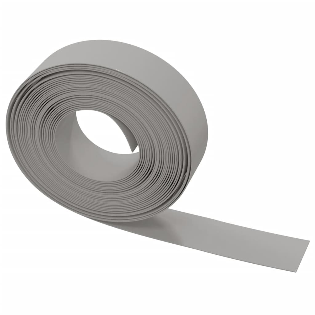 græskanter 2 stk. 10 m 15 cm polyethylen grå