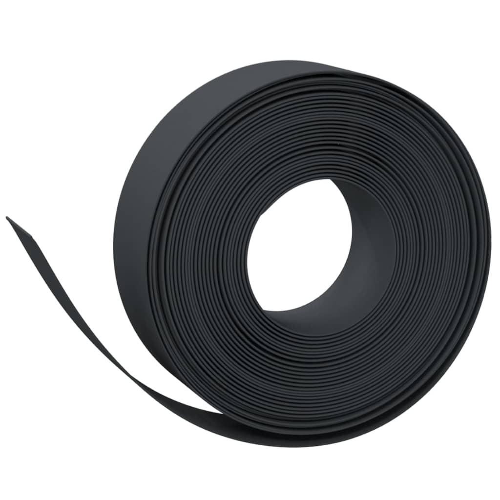 græskanter 3 stk. 10 m 15 cm polyethylen sort