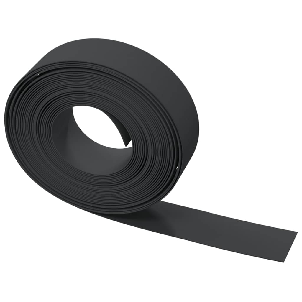 græskanter 3 stk. 10 m 15 cm polyethylen sort