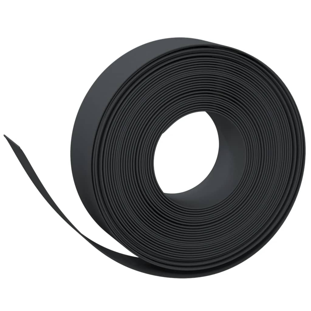 græskanter 5 stk. 10 m 15 cm polyethylen sort