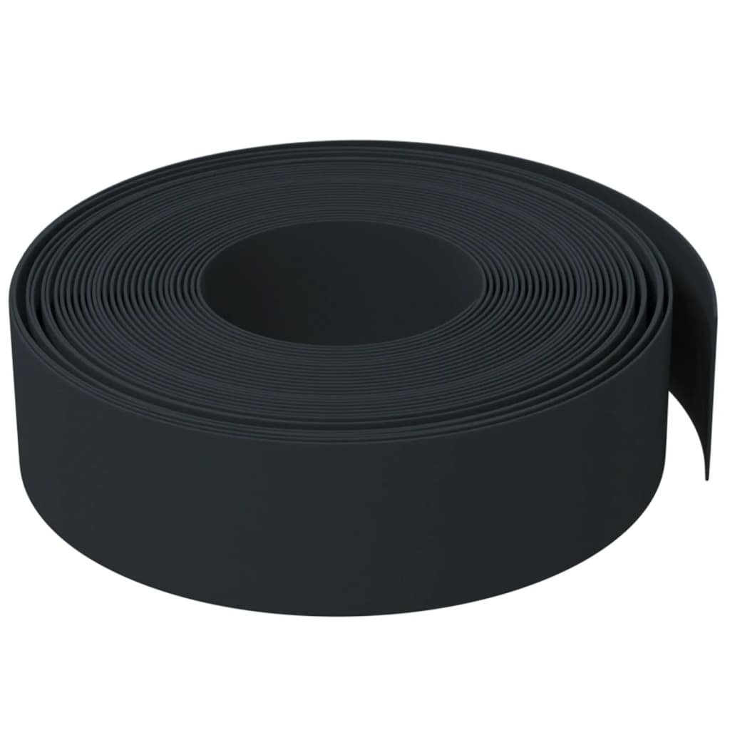 græskanter 5 stk. 10 m 15 cm polyethylen sort