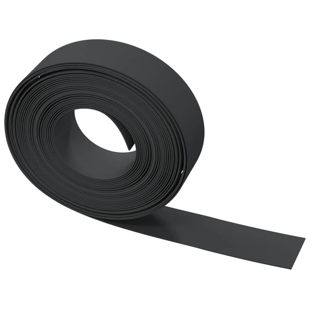 græskanter 5 stk. 10 m 15 cm polyethylen sort