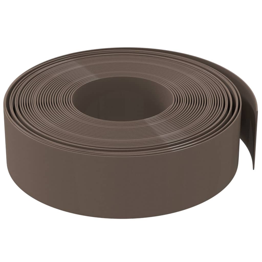 græskanter 2 stk. 10 m 15 cm polyethylen brun