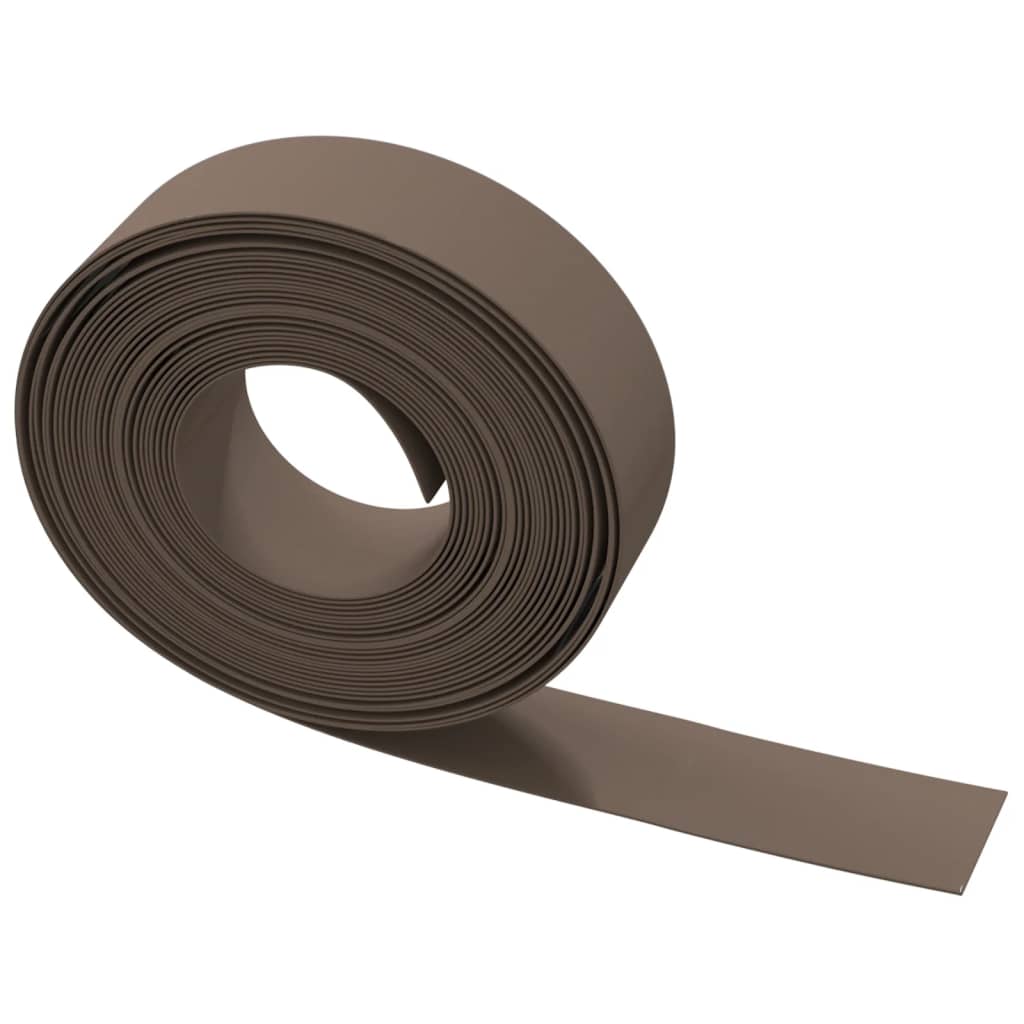 græskanter 2 stk. 10 m 15 cm polyethylen brun
