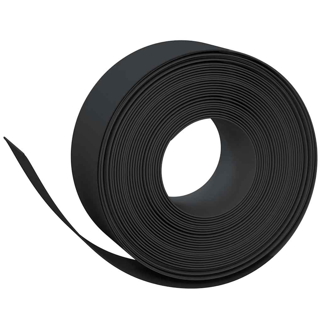 græskanter 2 stk. 10 m 20 cm polyethylen sort