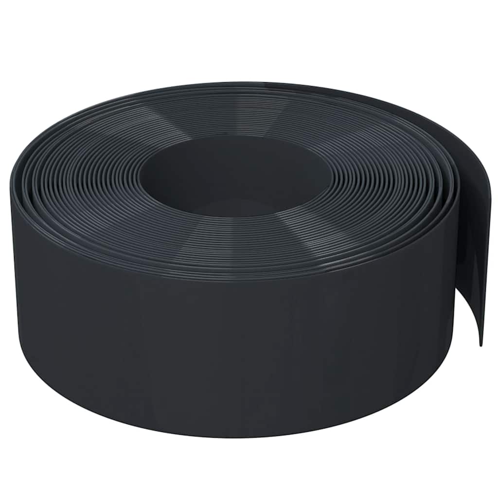 græskanter 2 stk. 10 m 20 cm polyethylen sort