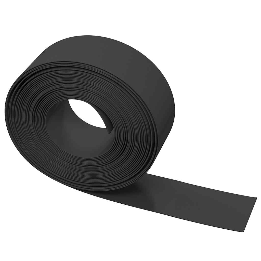 græskanter 2 stk. 10 m 20 cm polyethylen sort