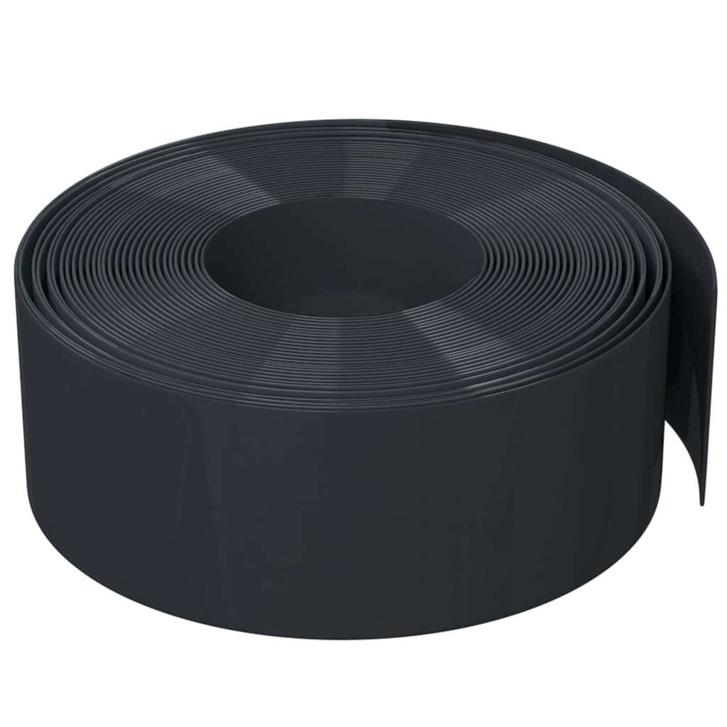 græskanter 4 stk. 10 m 20 cm polyethylen sort