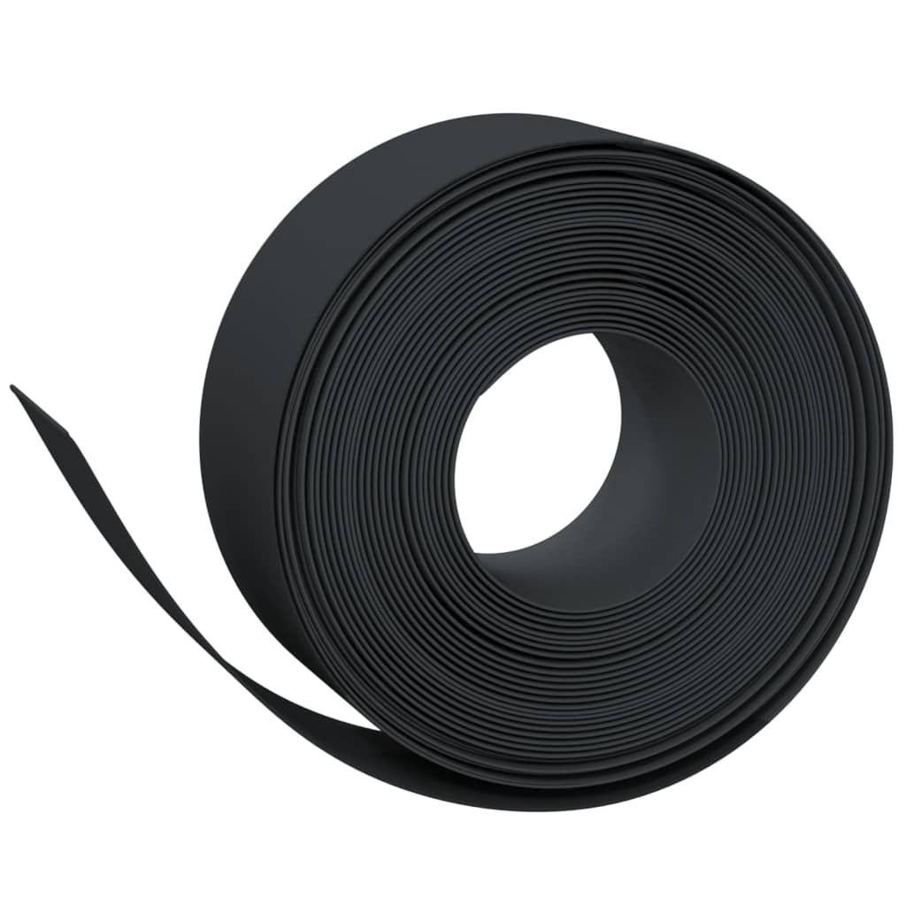 græskanter 5 stk. 10 m 20 cm polyethylen sort