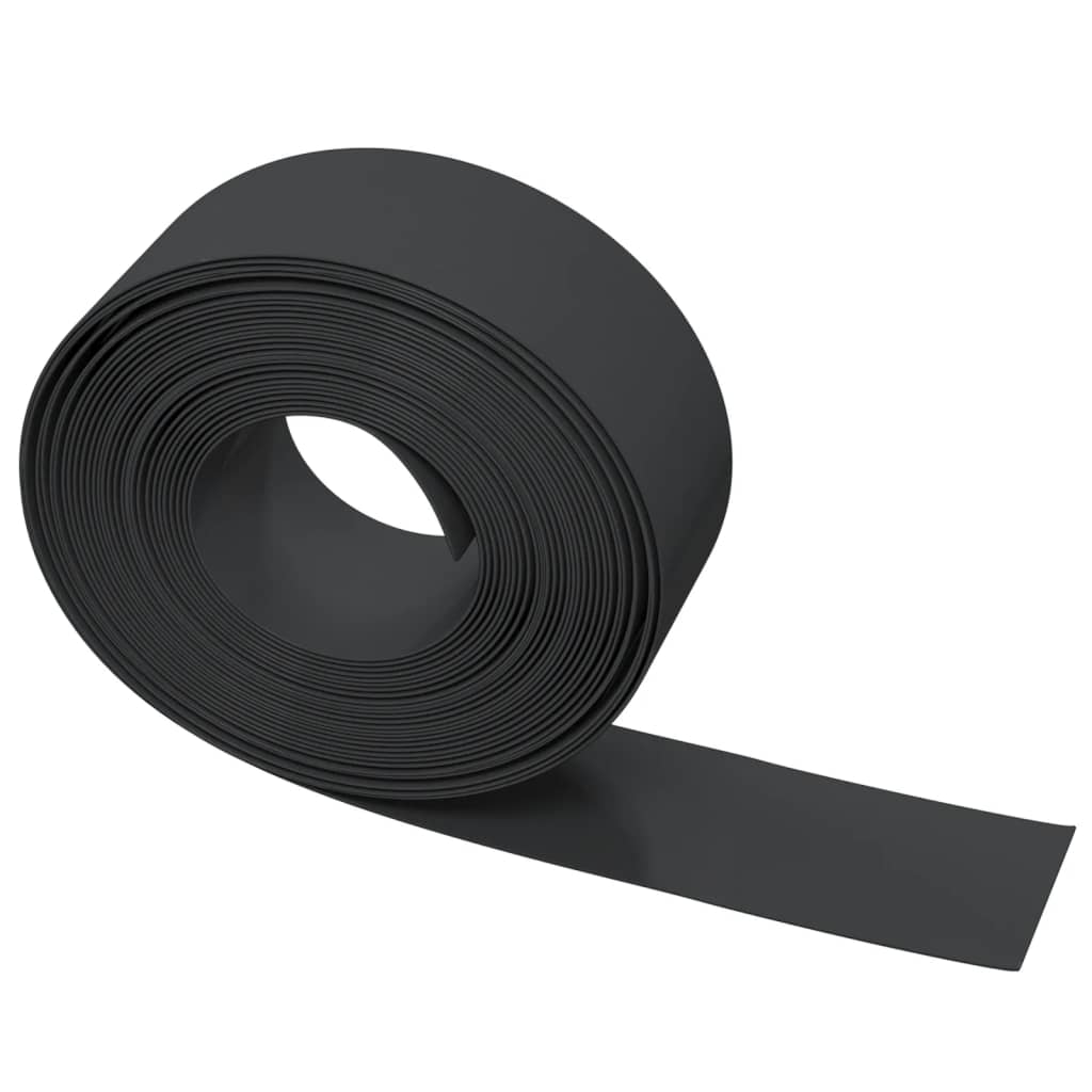 græskanter 5 stk. 10 m 20 cm polyethylen sort