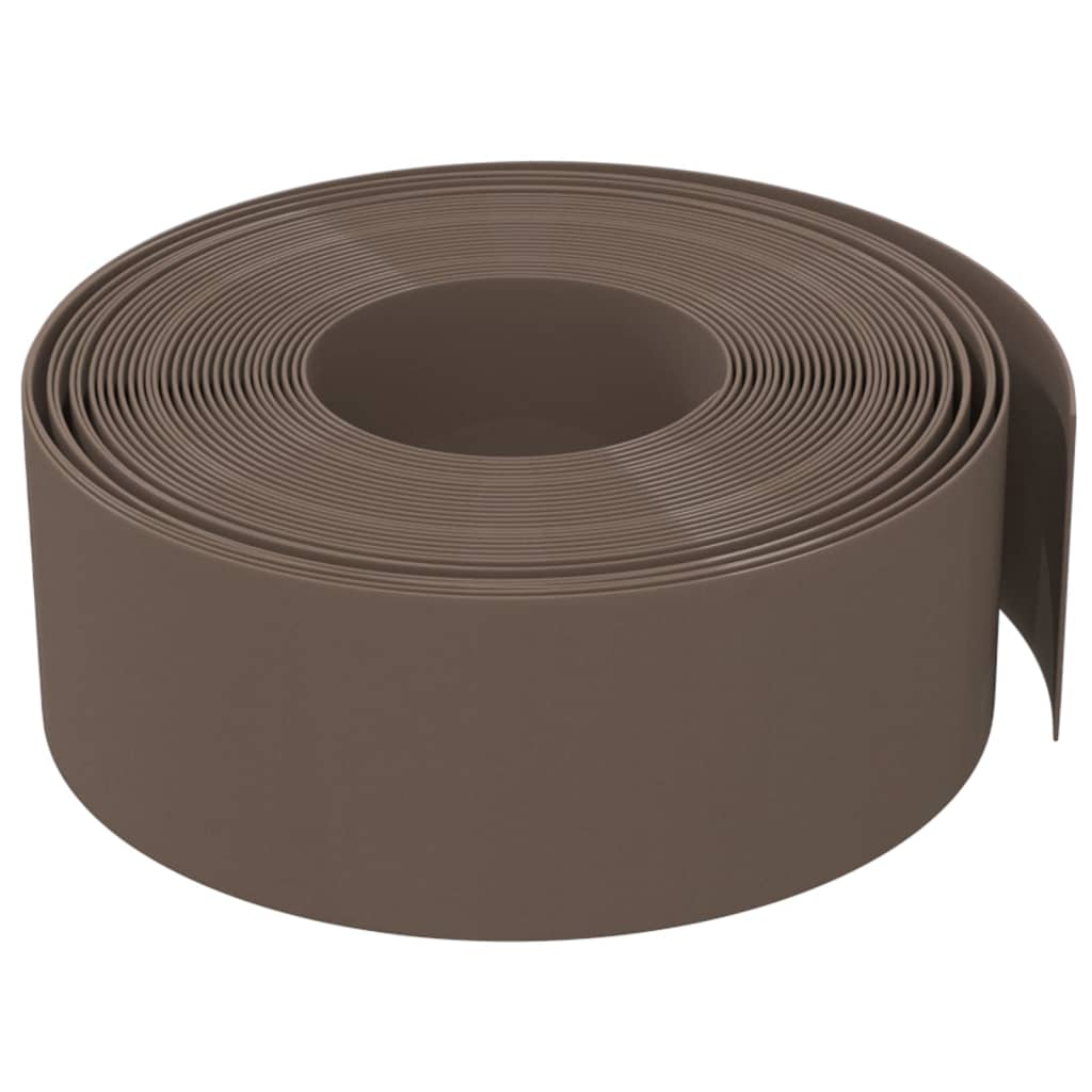 græskanter 2 stk. 10 m 20 cm polyethylen brun