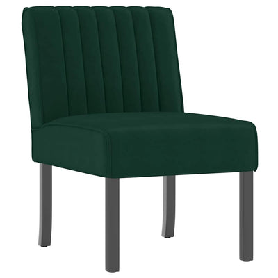 stol velour mørkegrøn