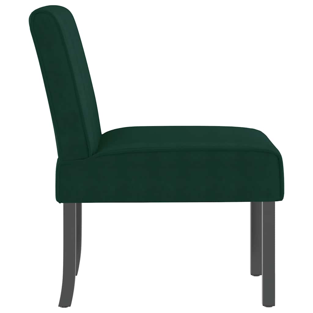 stol velour mørkegrøn