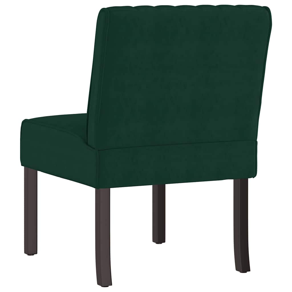 stol velour mørkegrøn