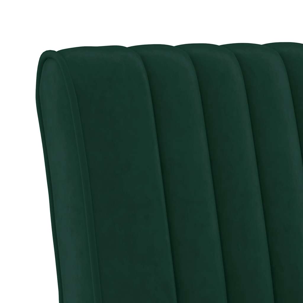 stol velour mørkegrøn