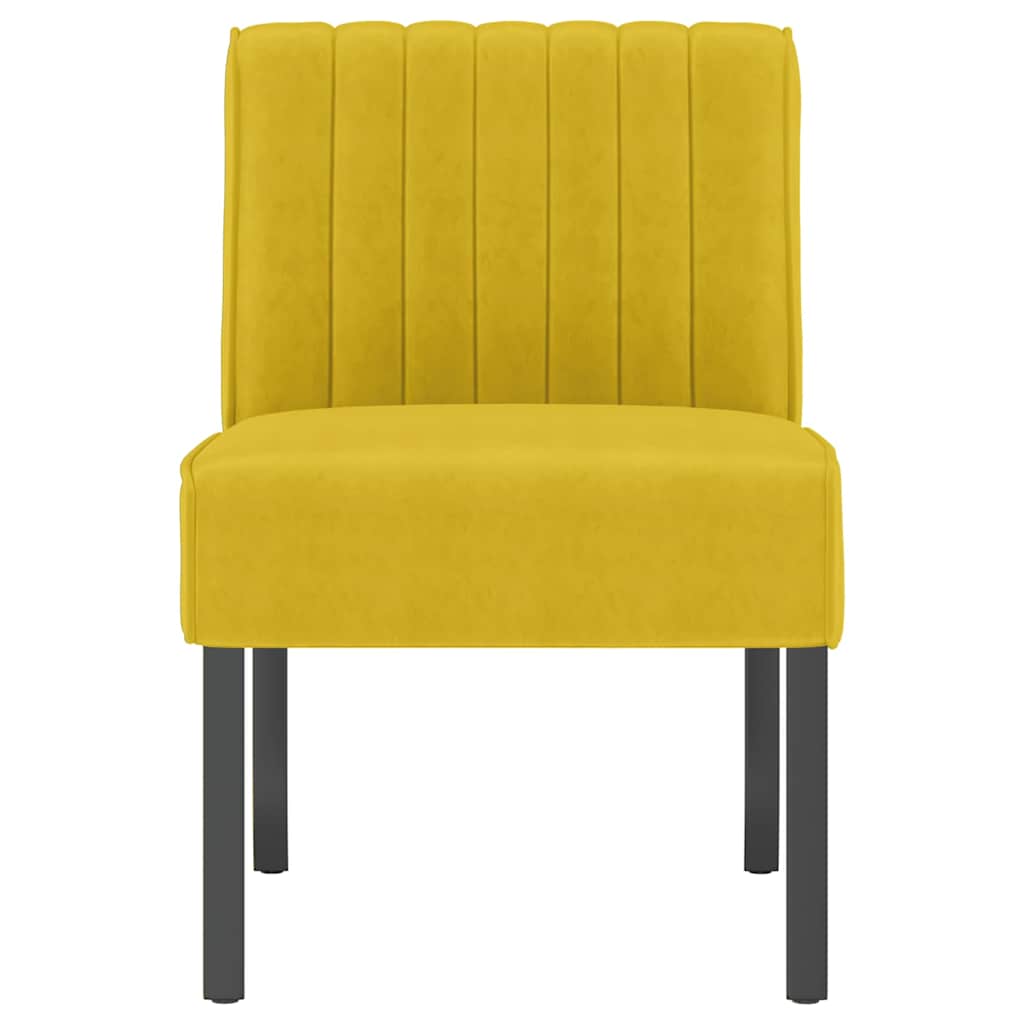 stol velour gul