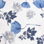 stol med blomstermønster stof blå