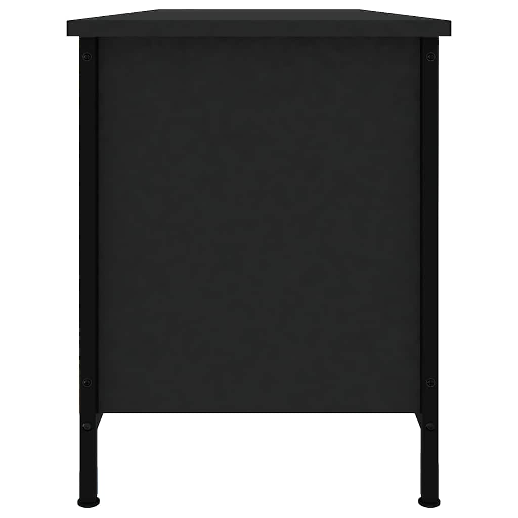 tv-bord 102x35x45 cm konstrueret træ sort