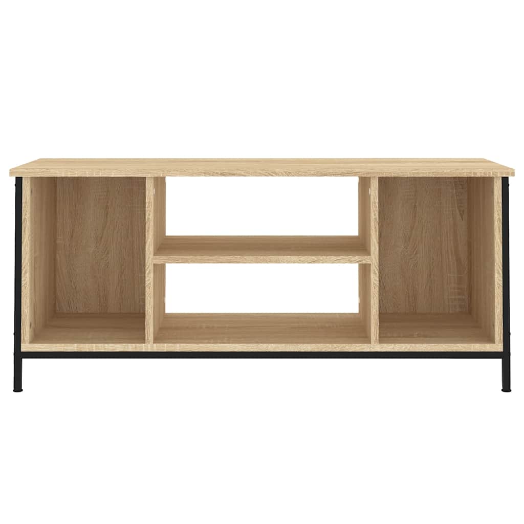 tv-bord 102x35x45 cm konstrueret træ sonoma-eg