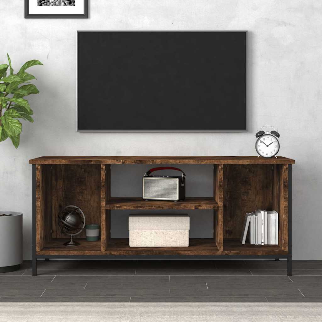 tv-bord 102x35x45 cm konstrueret træ røget egetræsfarve