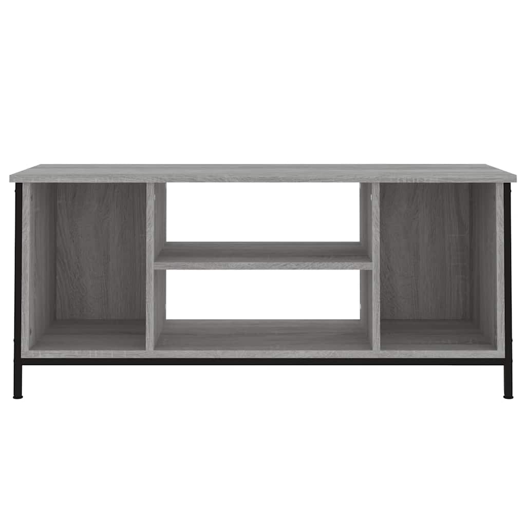 tv-bord 102x35x45 cm konstrueret træ grå sonoma-eg