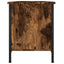 tv-bord med låger 102x35x45 cm konstrueret træ røget egetræ