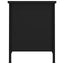tv-bord med låger 60x35x45 cm konstrueret træ sort