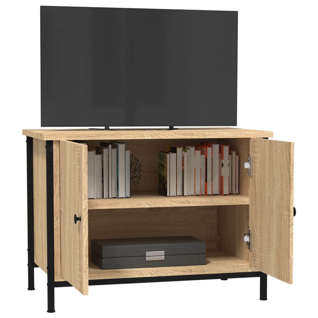TV-skab med låger Sonoma Eg 60x35x45 cm konstrueret træ