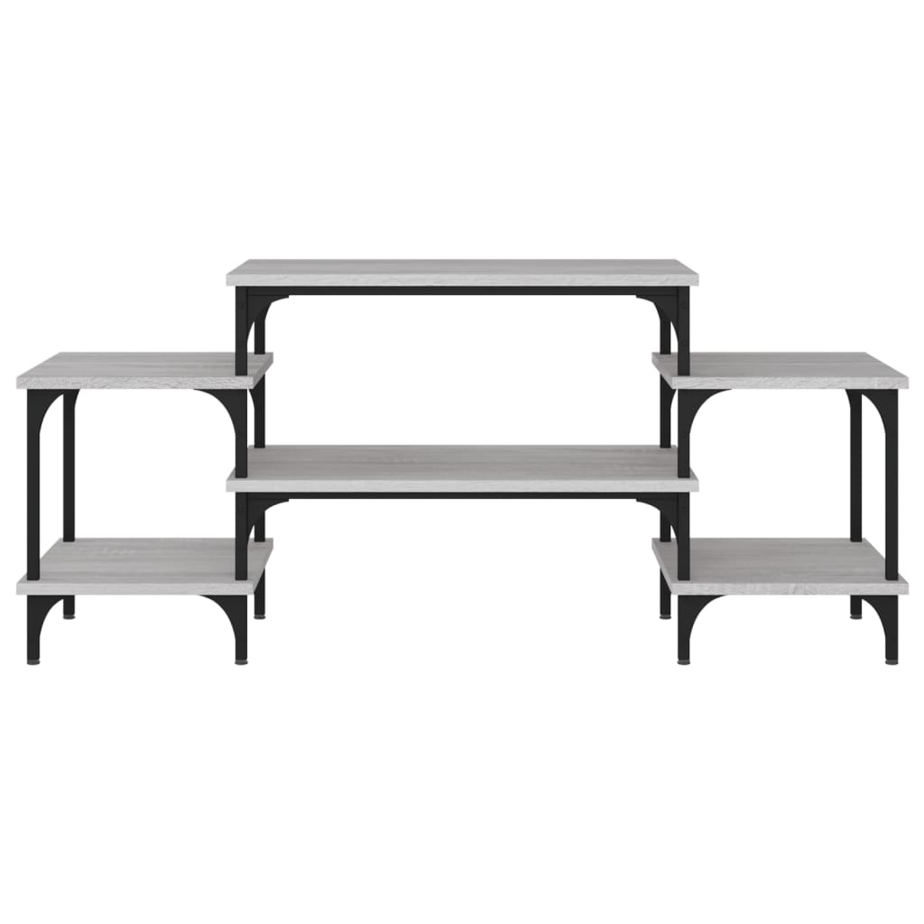 tv-bord 117x35x52 cm konstrueret træ grå sonoma-eg