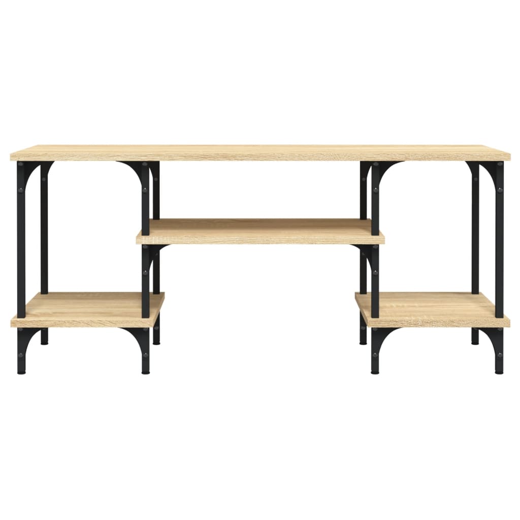 tv-bord 102x35x45,5 cm konstrueret træ sonoma-eg