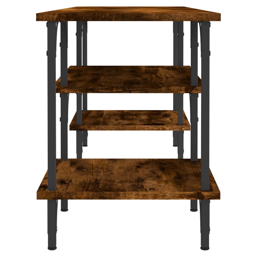 tv-bord 102x35x45,5 cm konstrueret træ røget egetræsfarve