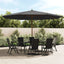 haveparasol med træstang 400x273 cm antracitgrå