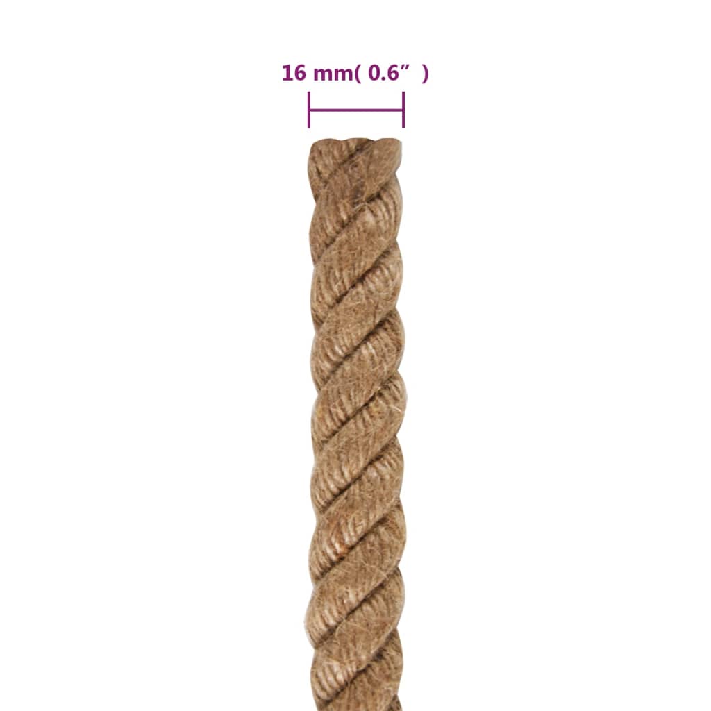 jutereb 100 m langt 16 mm tykt