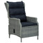 spisebordssæt til haven 7 dele polyrattan lysegrå
