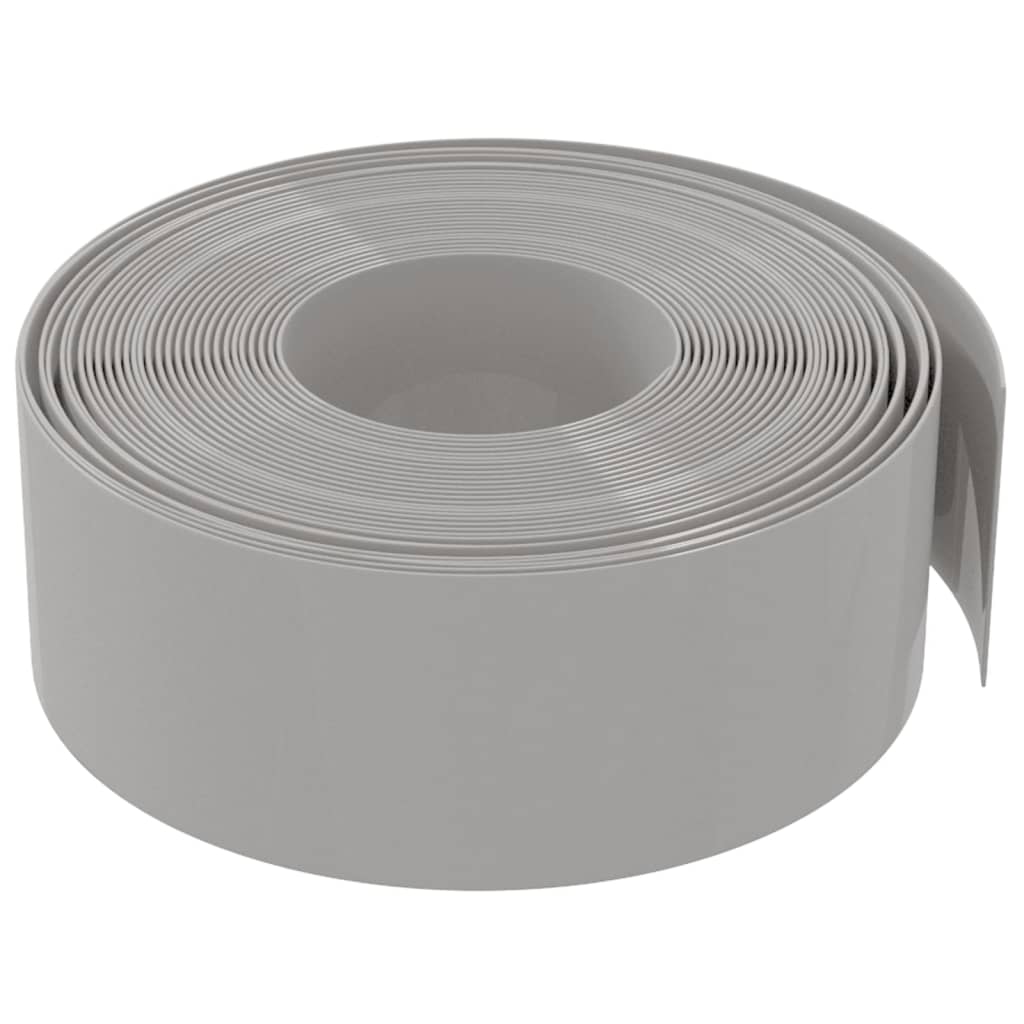 græskant 10 m 20 cm polyethylen grå
