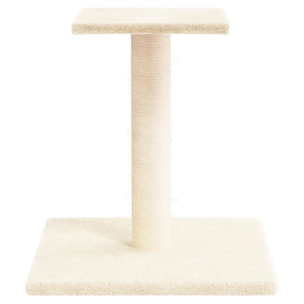 kradsetræ med platform 38 cm cremefarvet