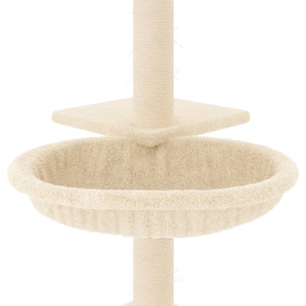 kradsetræ med sisalstolper 72 cm cremefarvet