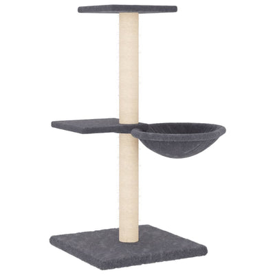 kradsetræ med sisalstolper 72 cm mørkegrå