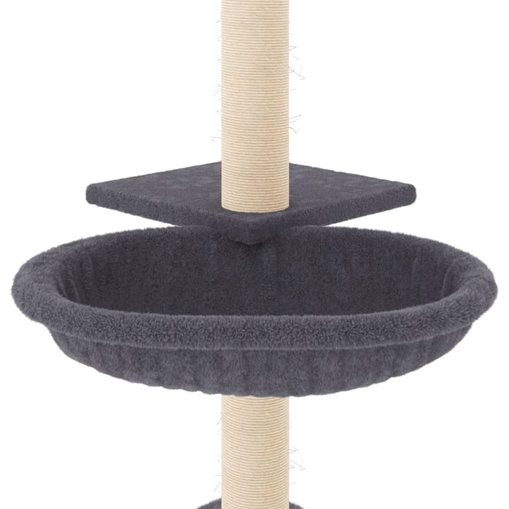 kradsetræ med sisalstolper 72 cm mørkegrå