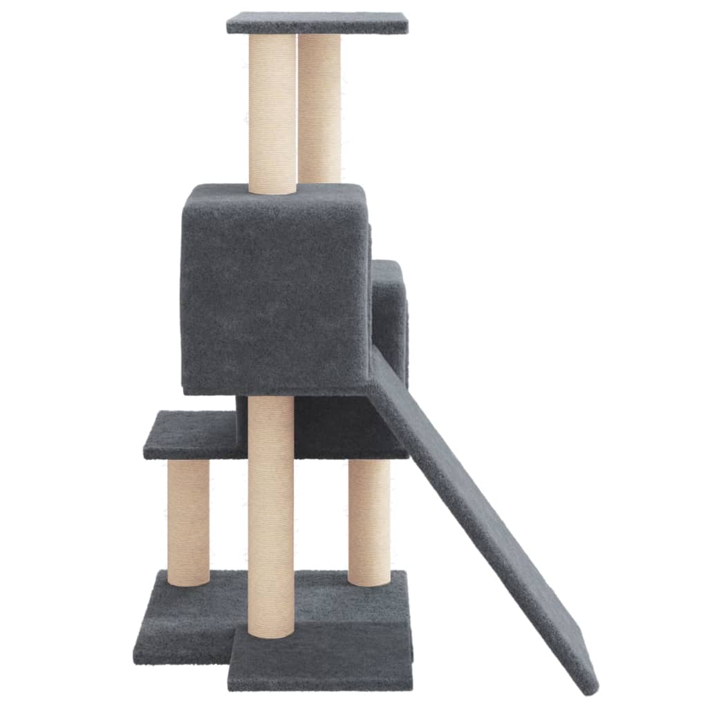 kradsetræ med sisalstolper 82 cm mørkegrå