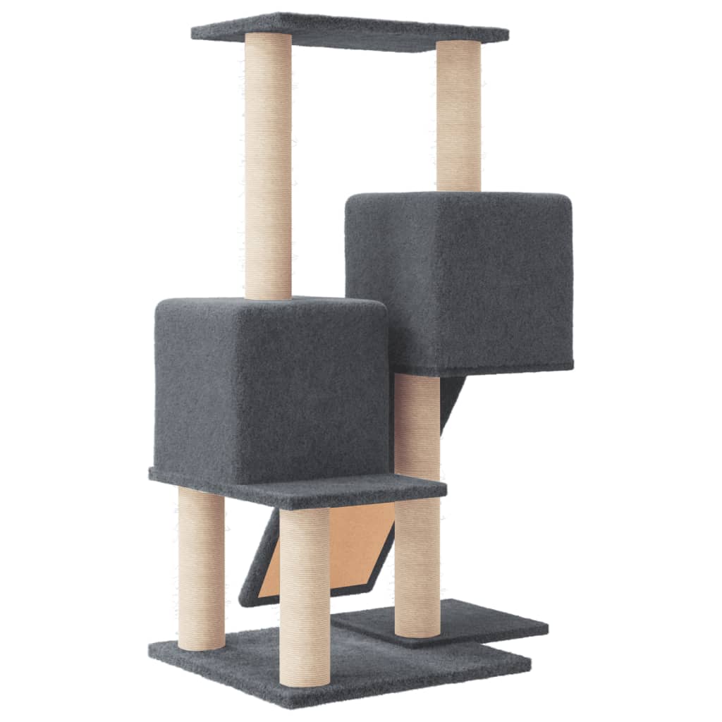 kradsetræ med sisalstolper 82 cm mørkegrå