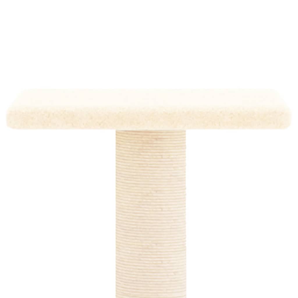 kradsetræ med sisalstolper 73 cm cremefarvet