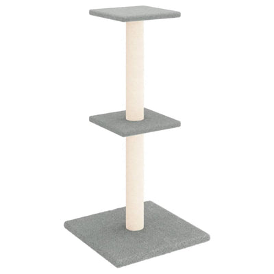 kradsetræ med sisalstolper 73 cm lysegrå